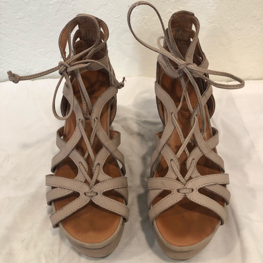 Kenneth Cole: Gentle Souls Laced Up Wedge Sandal